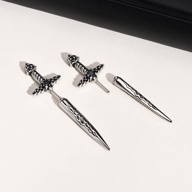 Gothic Sword-Shaped Earrings Kalsten