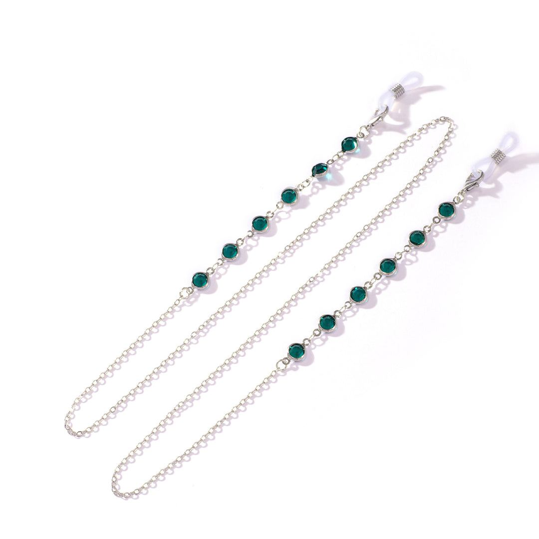 Stylish Crystal Chain Eyewear Holder Kalsten
