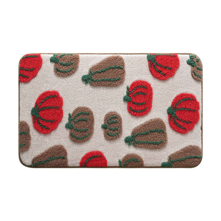 Decorative Pumpkin-Themed Bath Mat Kalsten
