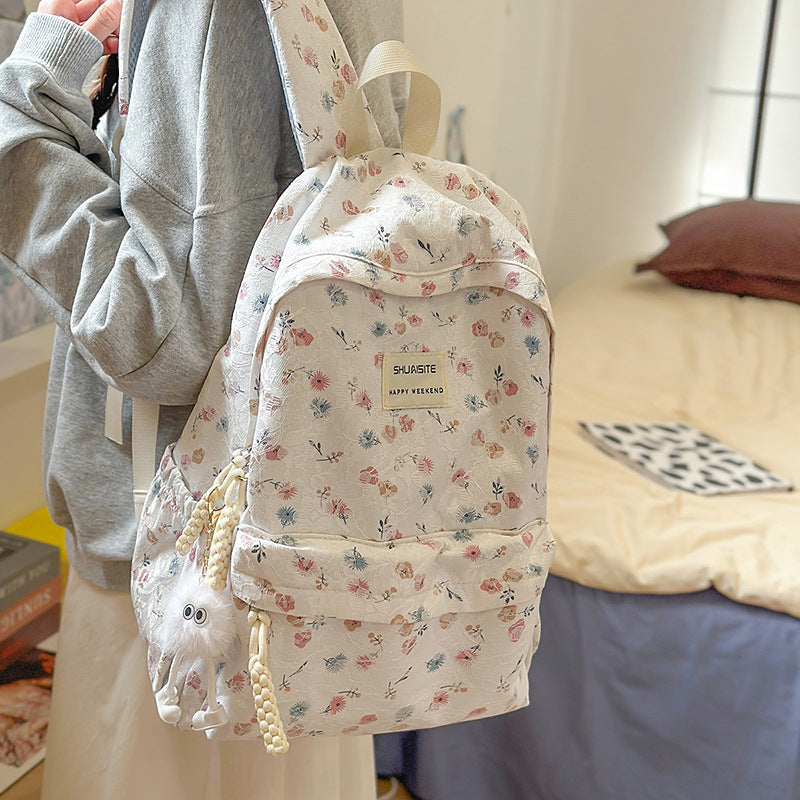 Trendy Checked Backpack Kalsten