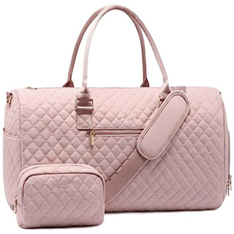 Quilted Weekender Duffle Bag Kalsten