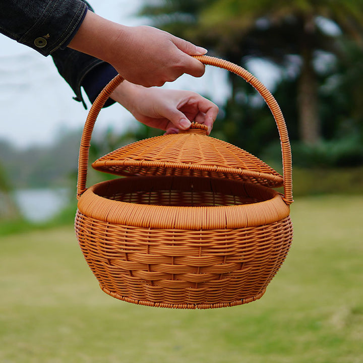 Multi-Tiered Woven Storage Basket Kalsten