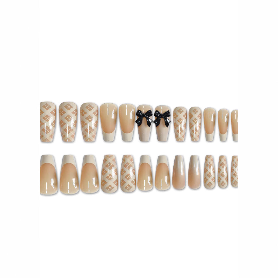 Elegant Long Length Press-On Nail Art Kalsten