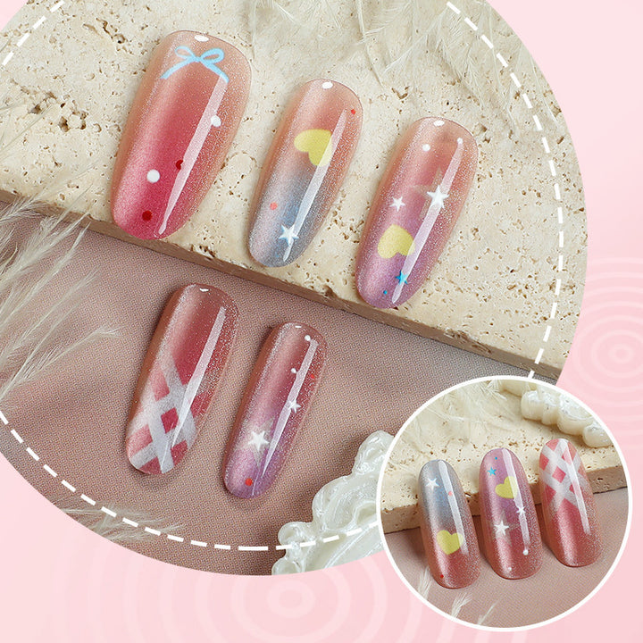 Decorative Nail Art Press-On Set 1790738682