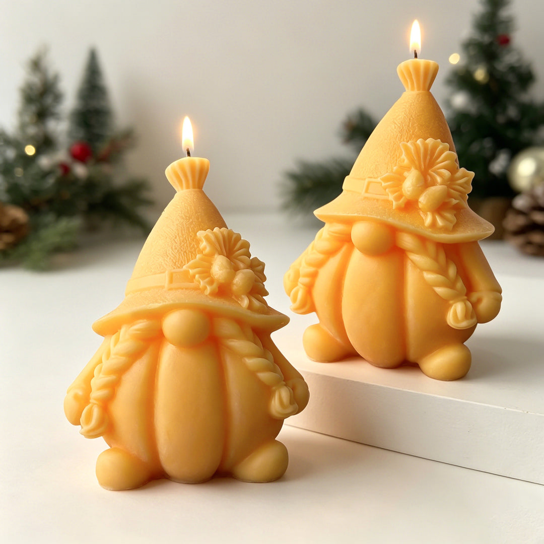 Whimsical Gnome Candle