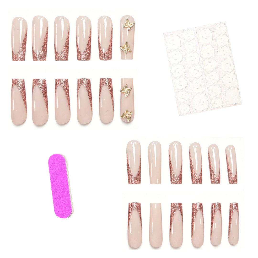 Decorative Glittery Nail Enhancements Kalsten