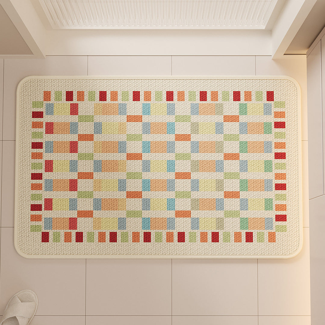 Colorful Geometric Kitchen Mat