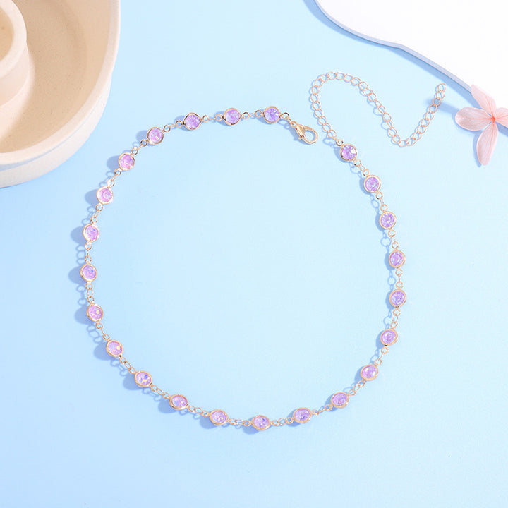 Sparkling Crystal Choker Necklace Kalsten