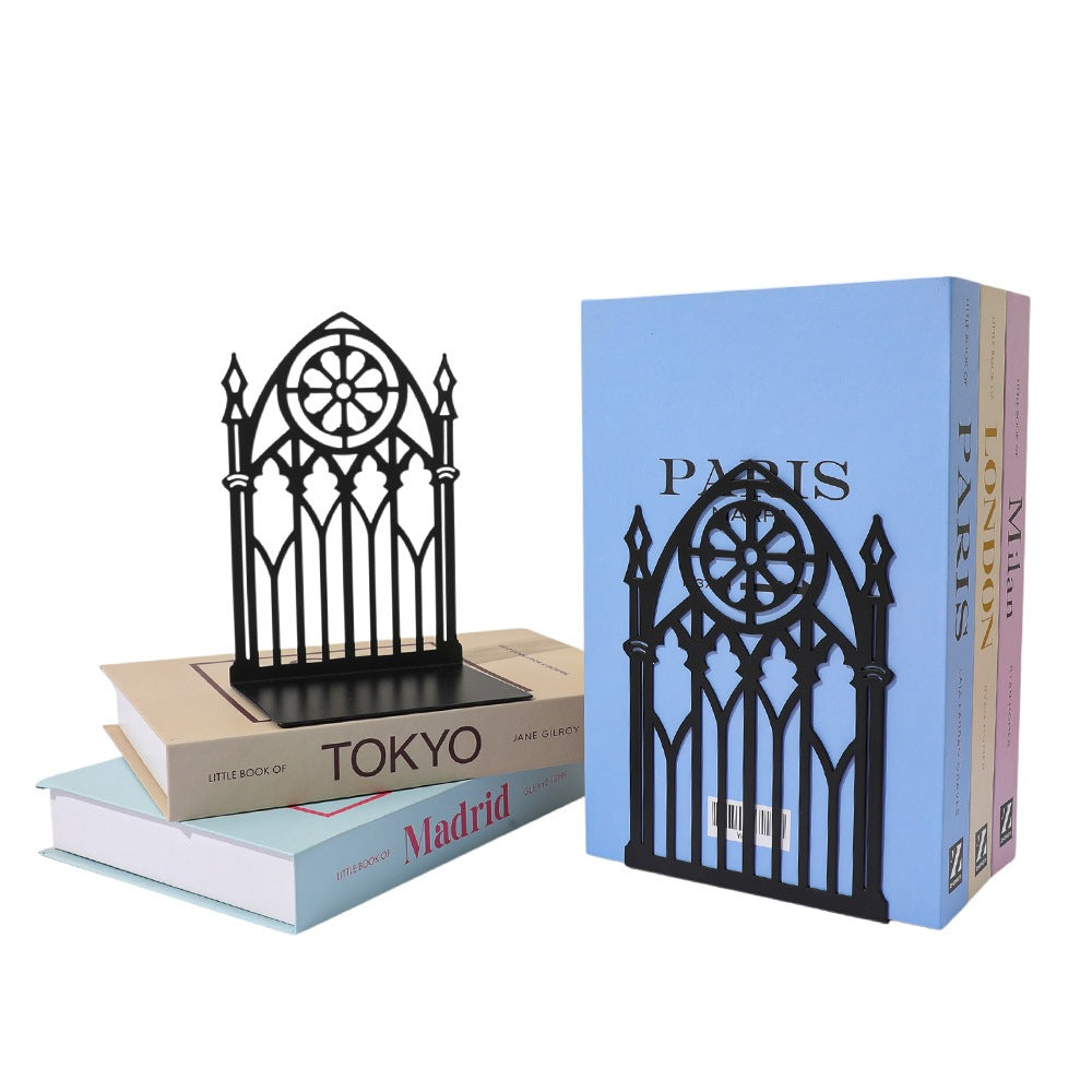Ornate Metal Bookend Stand