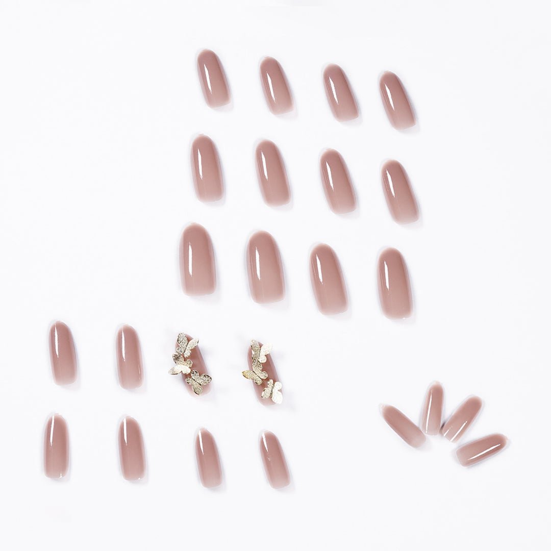 Elegant artificial nails with butterfly design Kalsten