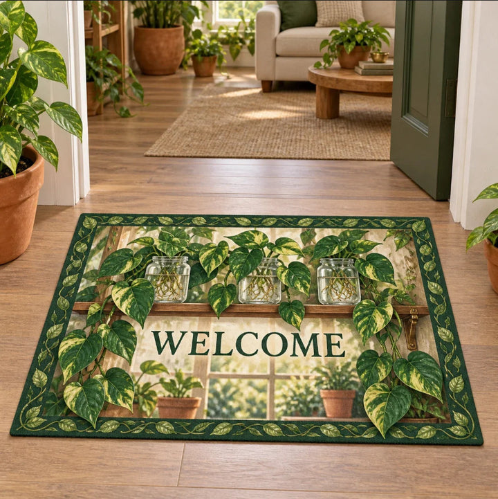 Floral Welcoming Door Mat Kalsten