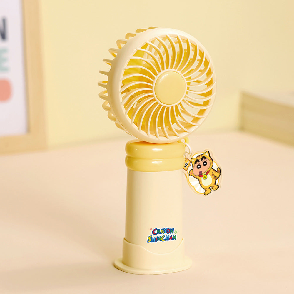 Ladies wearable handheld fan with playful dog design Kalsten