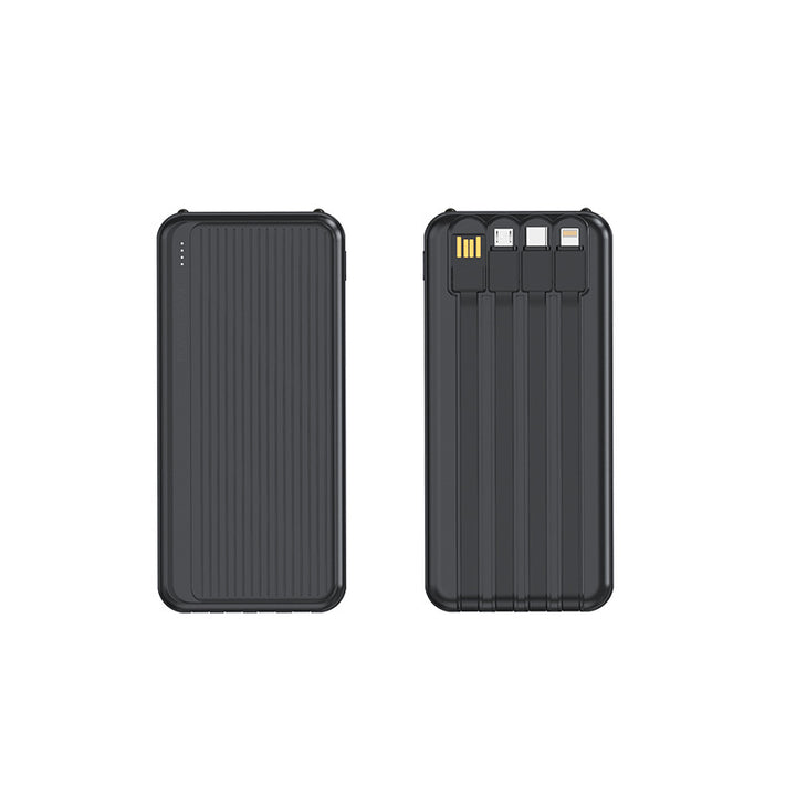 Powerbank with Integrated Charging Cables and High-Speed Charging Function Kalsten