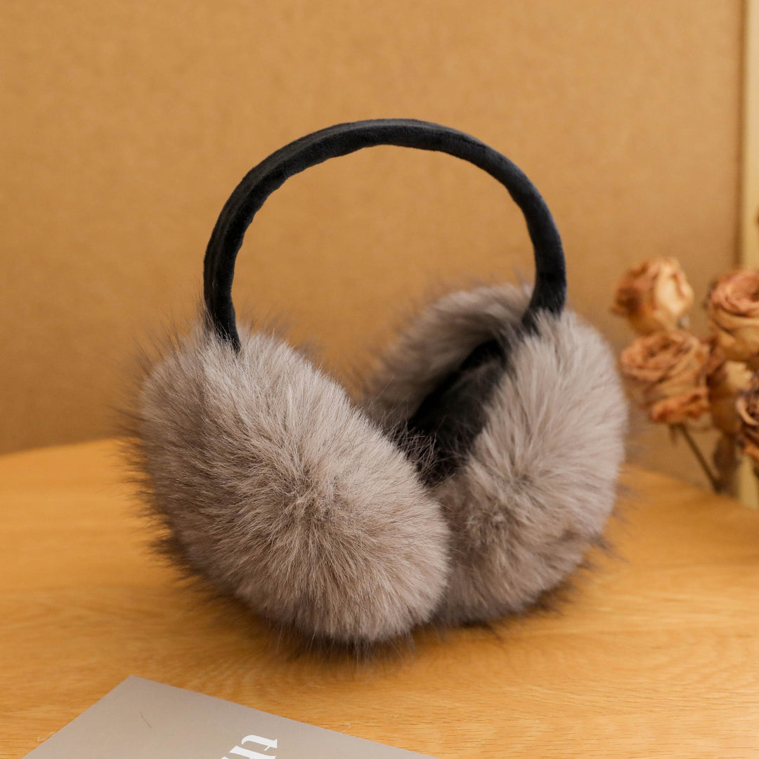 Plush Faux Fur Earmuffs with Velvet Headband Kalsten