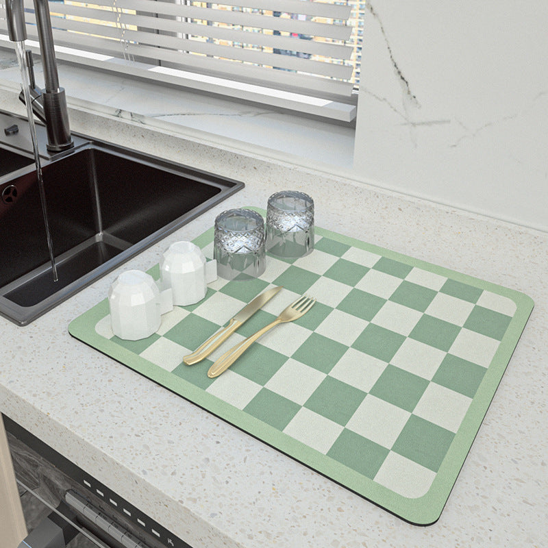 Hexagonal Design Kitchen Drying Mat
