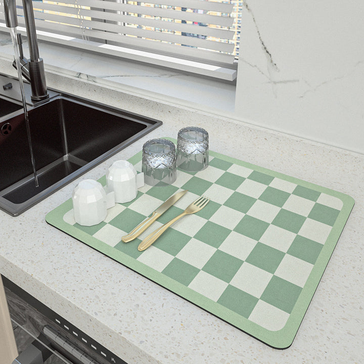 Hexagonal Design Kitchen Drying Mat