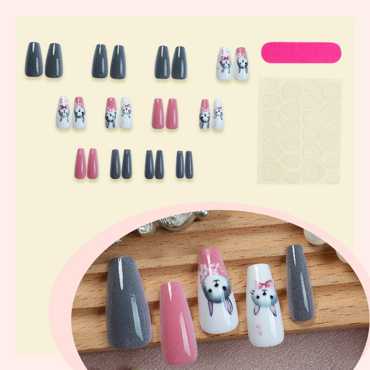 Animal-Themed Press-On Nail Art Set kalsten