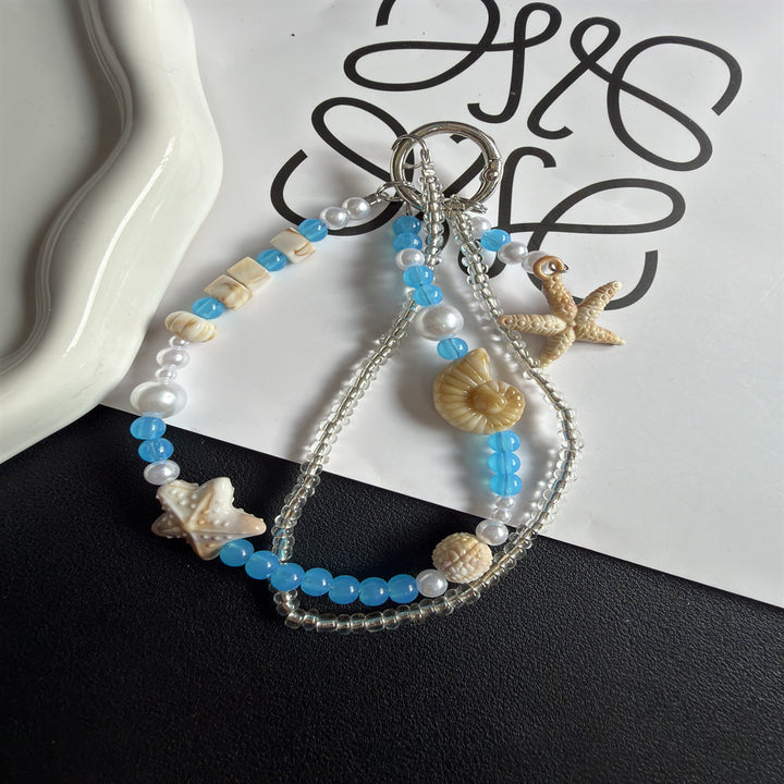 Coastal-Inspired Beaded Keychain Kalsten