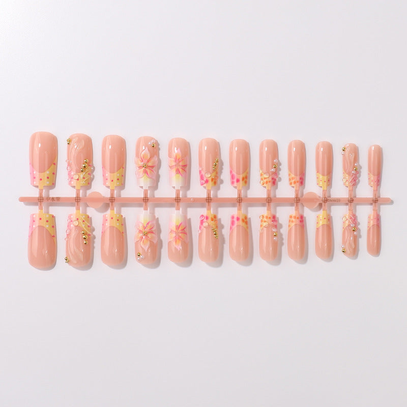 Floral Art Press-On Nail Tips Kalsten