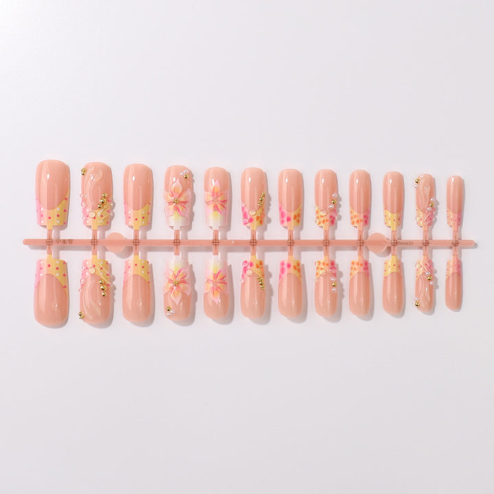 Floral Art Press-On Nail Tips Kalsten