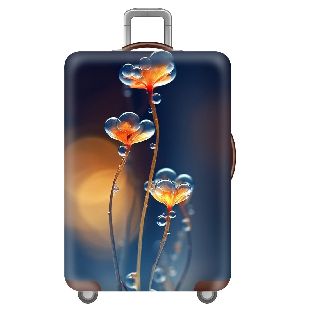 Unisex hard-shell travel suitcase with imaginative, cultural motif Kalsten