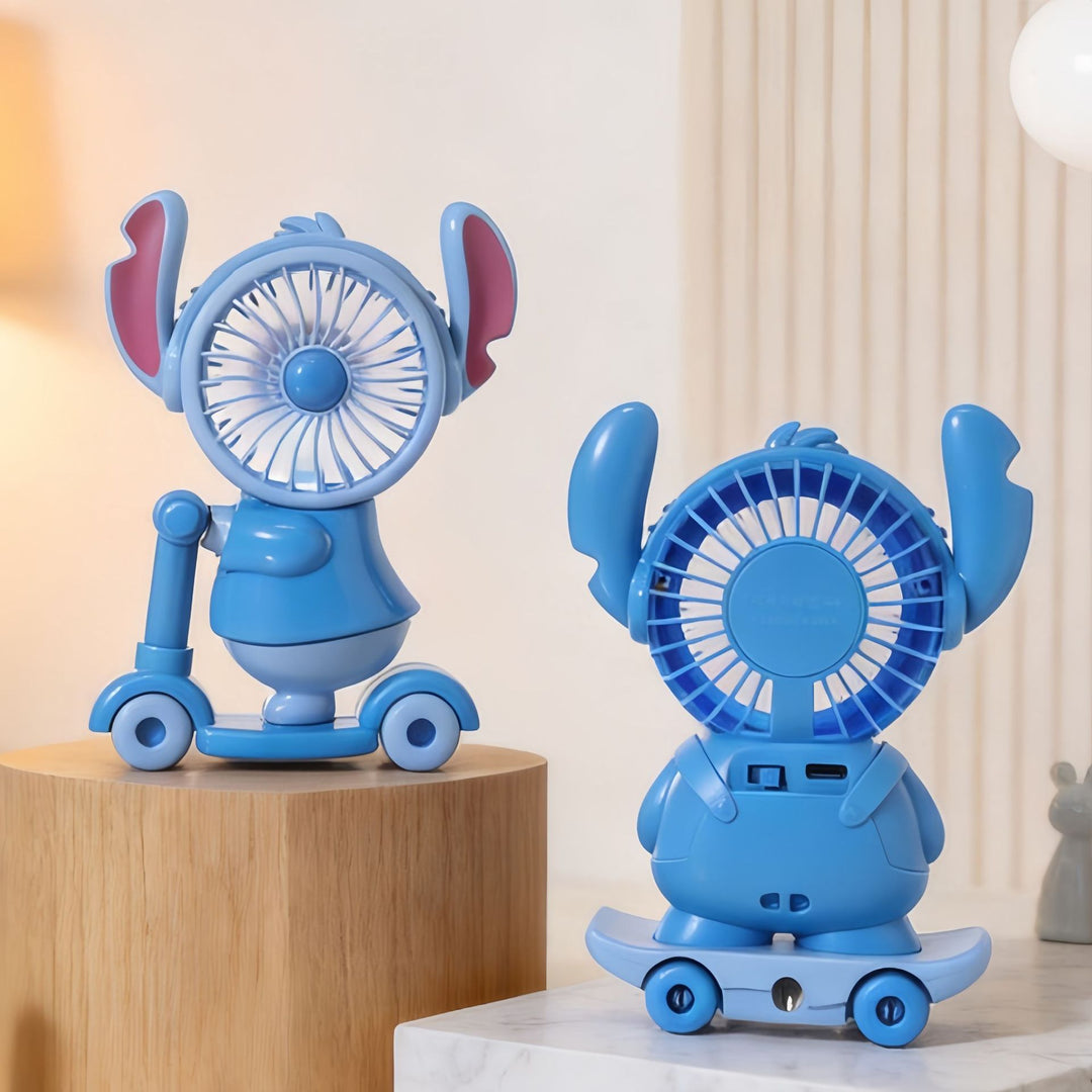 Ladies Portable Toy Fan with LED Lighting and USB Charging Kalsten