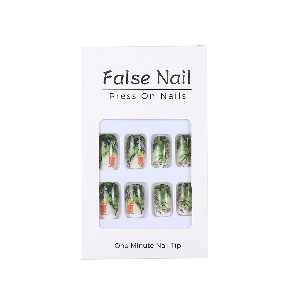 Artificial nails with bamboo design Kalsten
