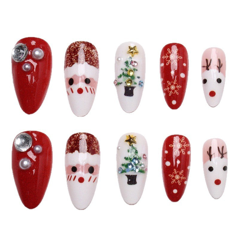 Creative artificial nails with Christmas motif Kalsten
