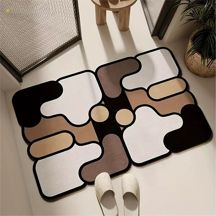 Modern Abstract Floor Mat Kalsten