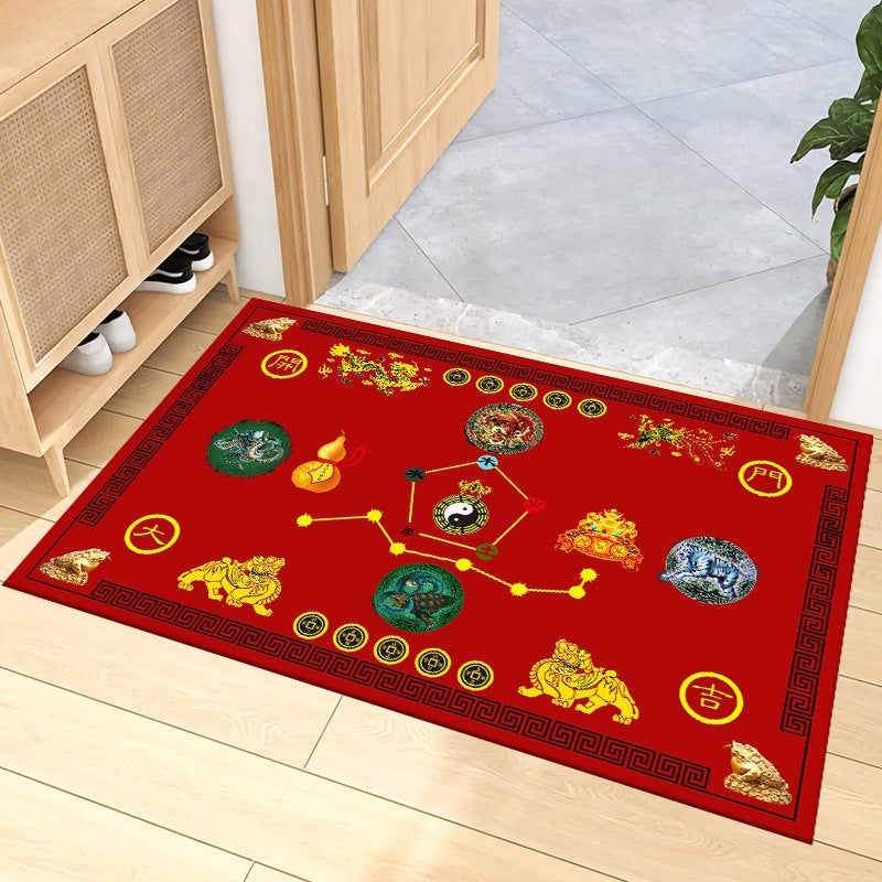 Decorative Zodiac-Themed Area Mat