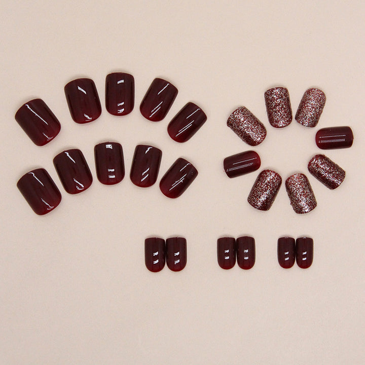 Stylish Press-On Nail Set with Shimmering Finish Kalsten