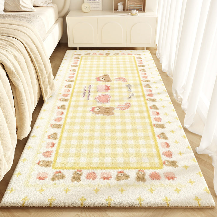 Cute Cartoon-Themed Plush Bath Mat