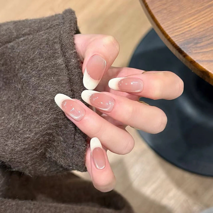 Ombre French Tip Press-On Nails Kalsten
