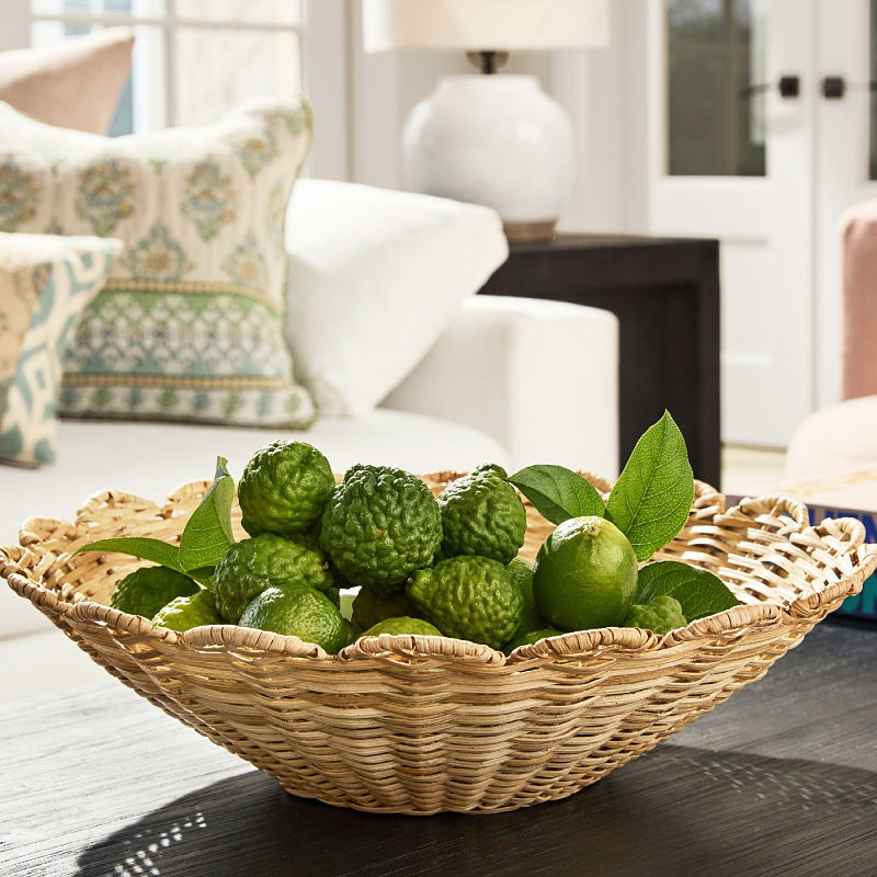 Decorative fruit basket with artistic weaving Kalsten