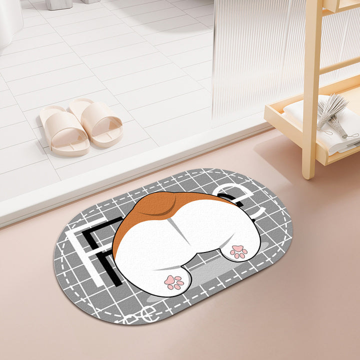 Cute Pet-Themed Entrance Mat
