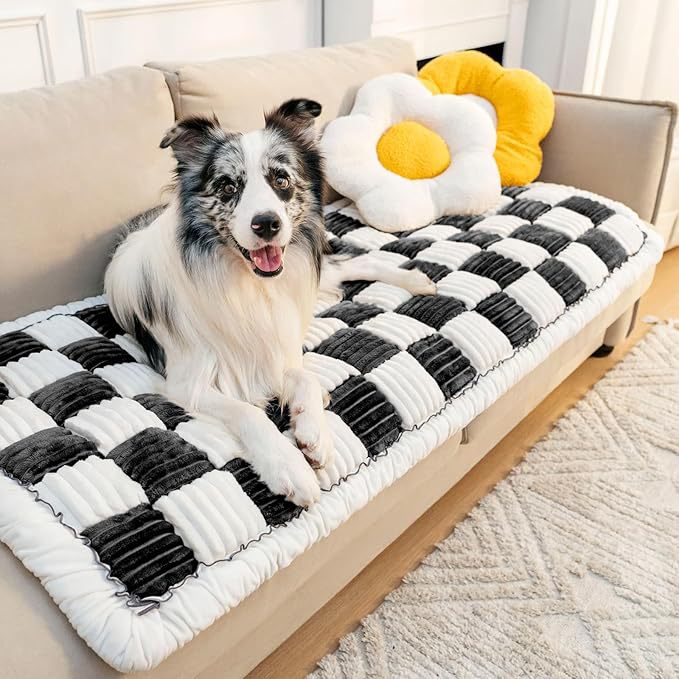 Luxury Quilted Dog Sofa Protector   Dog Bed