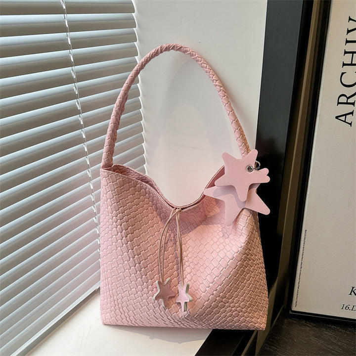 Textured Weave Handheld Shoulder Bag Kalsten