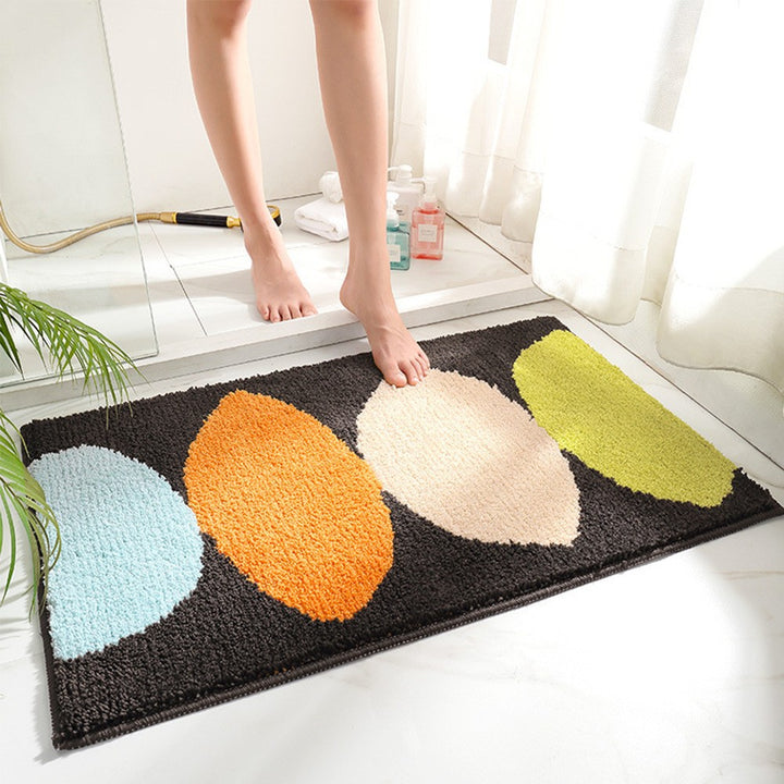 Unisex Textured Stone Pattern Bathroom Mat Kalsten