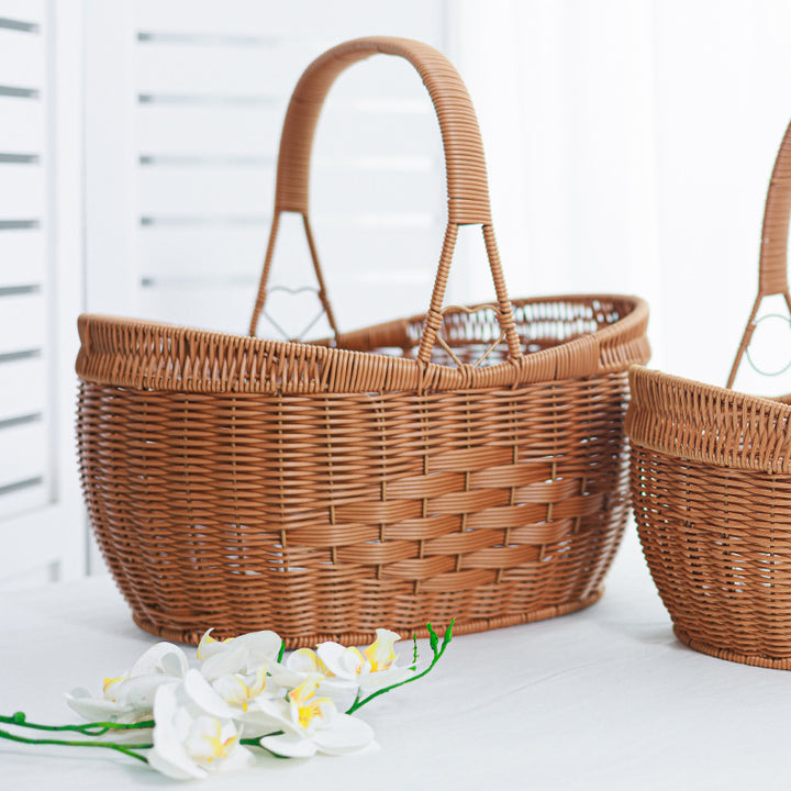 Woven Rattan Utility Basket Kalsten