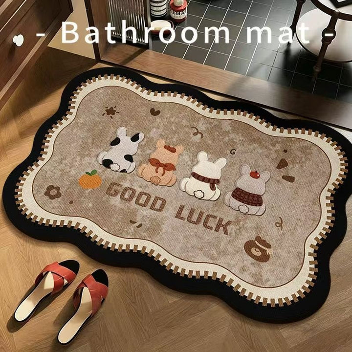 Cute Animal-Themed Bathroom Mat