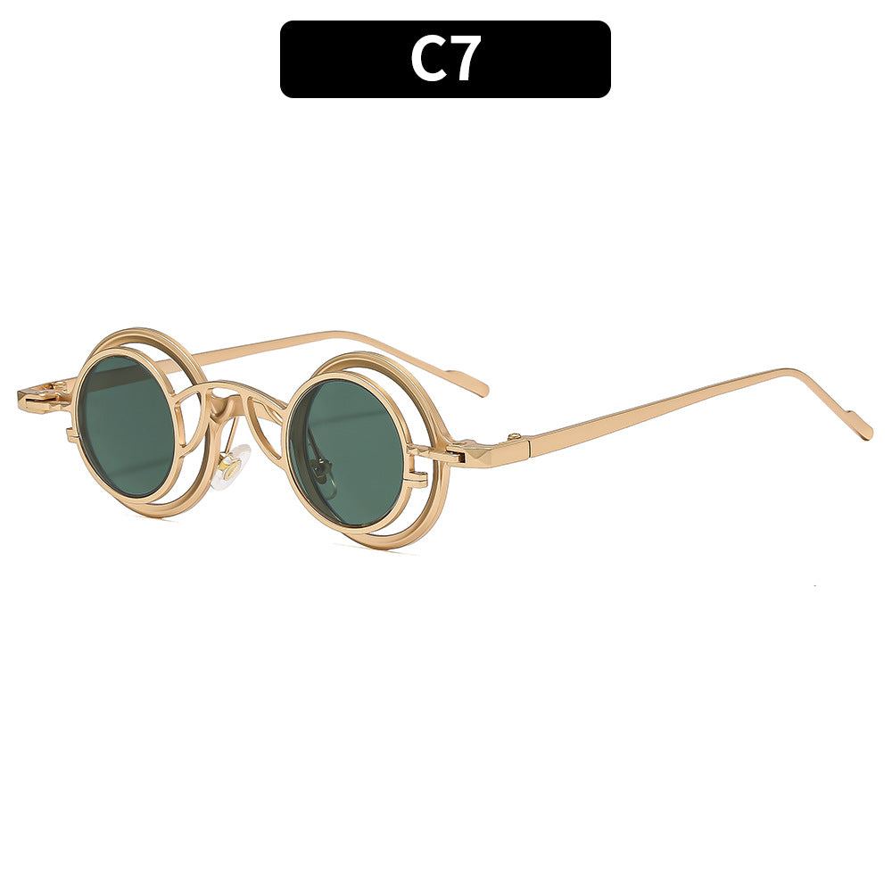 Circular Dual-Lens Sunglasses