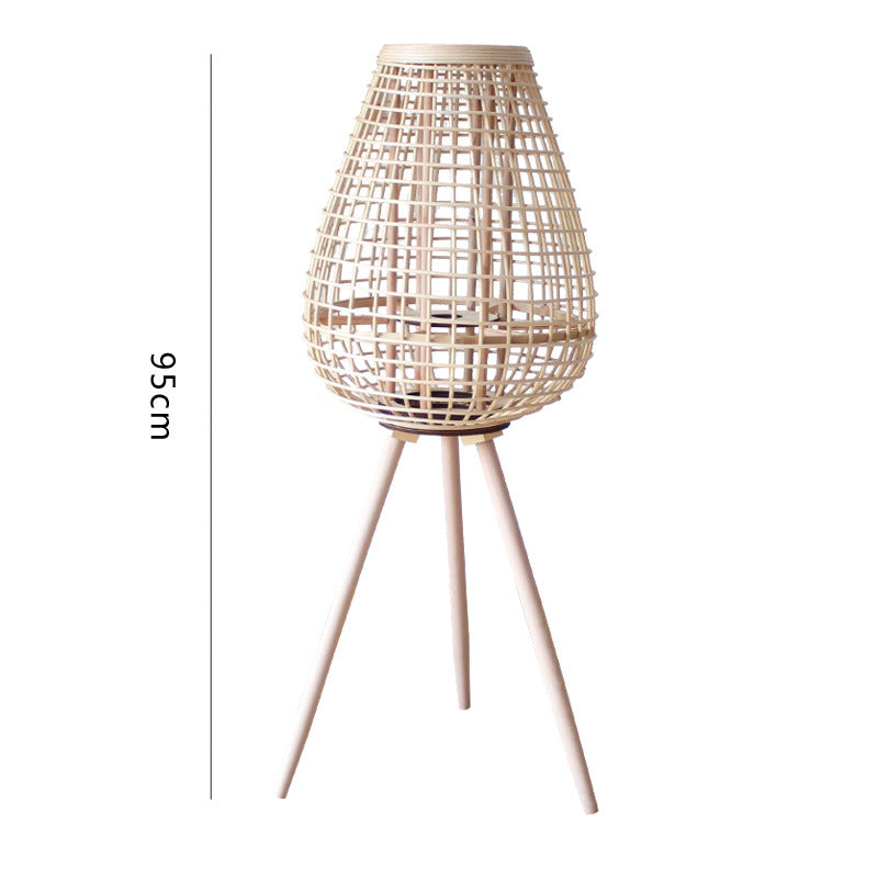 Decorative Rattan Lantern with Carry Handle Kalsten