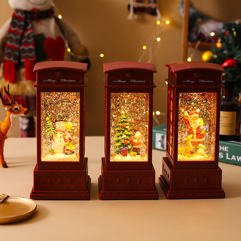 Nostalgic Christmas lantern with snowman motif Kalsten