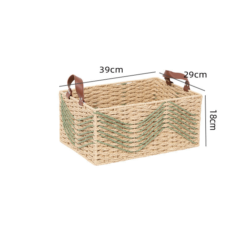 Handmade storage basket made of natural fibers Kalsten