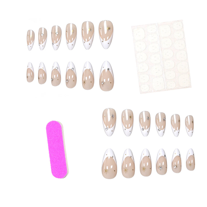 Elegant Accented Stiletto Nail Art Enhancements Kalsten