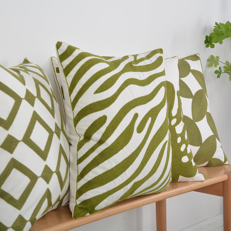 Artistic Botanical Accent Pillow