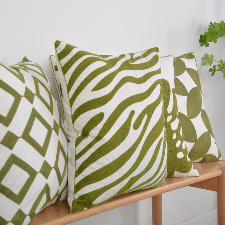 Artistic Botanical Accent Pillow