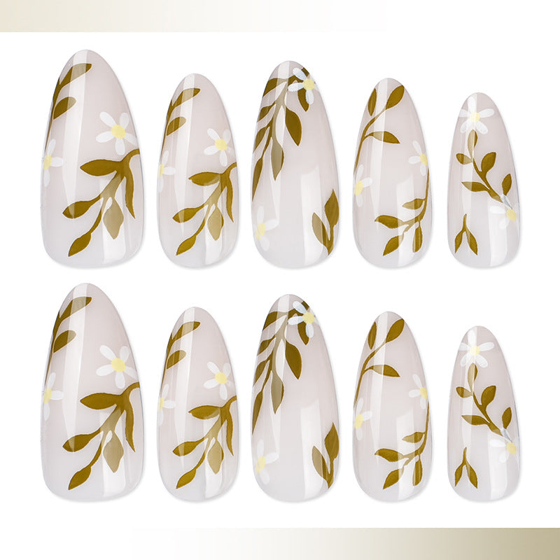 Floral Art Press-On Nail Set