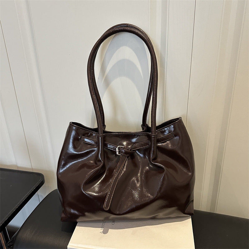 Elegant Glossy Handheld Tote Bag