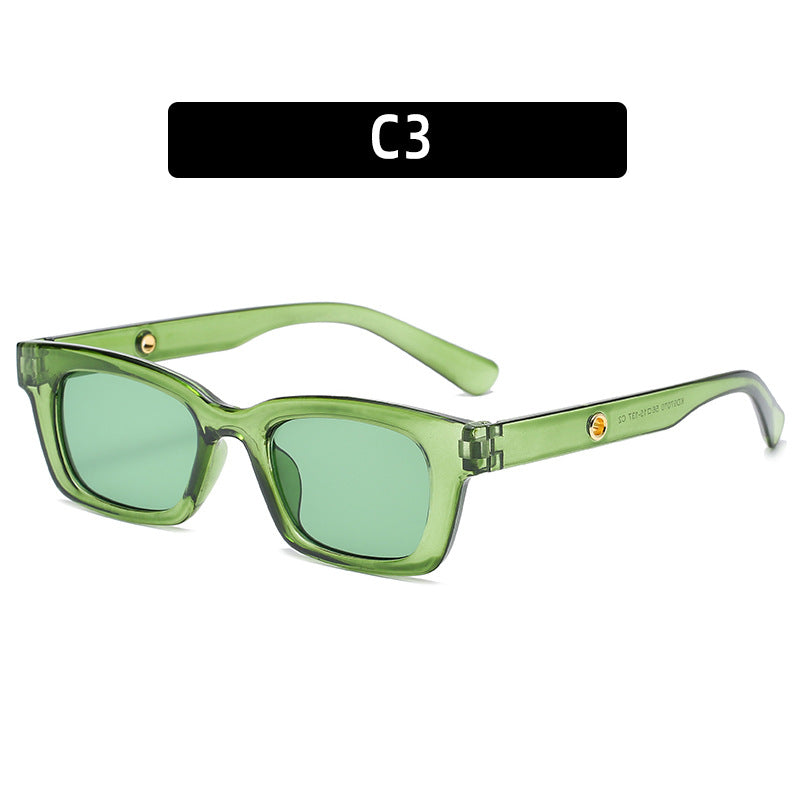 Chunky Vintage-Style Square Sunglasses